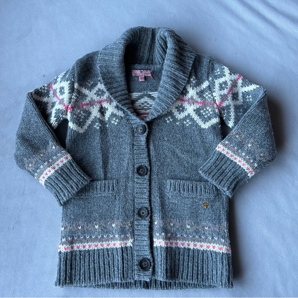 Juicy Couture ~ Knit Button Cardigan ~ Girls Size 6 - Picture 1 of 13